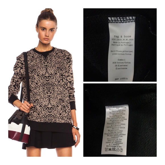 🚫SOLD🚫Rag & Bone Amoeba Print Sweatshirt - Picture 7 of 8